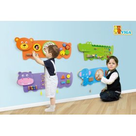 Jucărie educativă pe perete - Crocodil