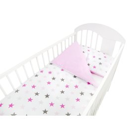 Set lenjerie de pat 135 x 100 cm Stele - roz