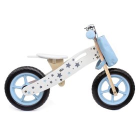 Bouncer din lemn Stele - albastru, Ourbaby