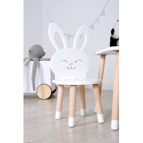 Scaun pentru copii - Iepure - alb, Ourbaby