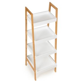 Etajeră cu rafturi Bamboo - 4 rafturi