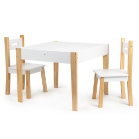 Masa pentru copii din lemn cu scaune Natural, EcoToys
