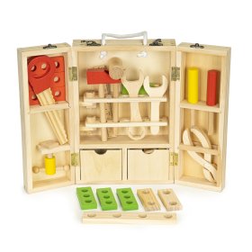 Set de scule din lemn pentru copii, EcoToys
