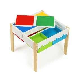 Masă din lemn pentru copii cu scaune Creative, EcoToys
