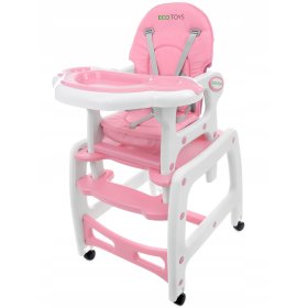 Scaun de masă Pinky 3in1, EcoToys