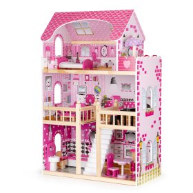 Casă din lemn pentru păpuși Mandy, EcoToys