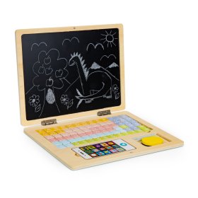 Caiet educativ din lemn cu magneți, EcoToys