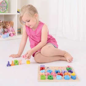 Bigjigs Baby Alphabet litere mari, Bigjigs Toys