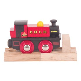 Bigjigs Rail Replica din lemn a locomotivei EHLR Jack, Bigjigs Rail