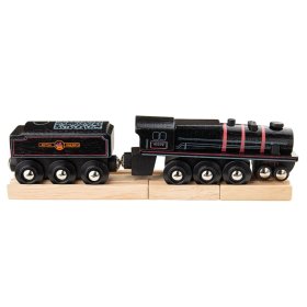 Bigjigs Rail Replica din lemn a locomotivei cu motor Black 5, Bigjigs Rail