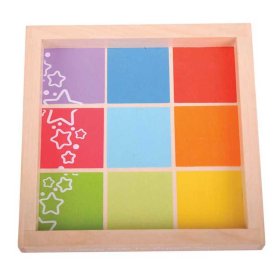 Bigjigs Baby Blocuri de lemn cu poze, Bigjigs Toys