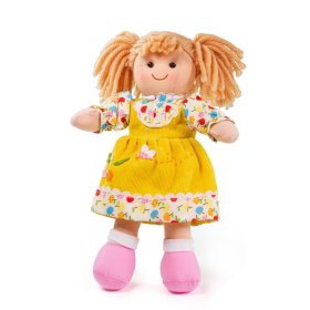 Bigjigs Toys Papusa din stofa Daisy 28 cm, Bigjigs Toys