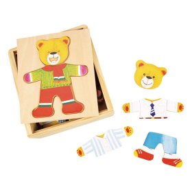 Bigjigs Toys Mr. Bear Dress Up Puzzle, Bigjigs Toys