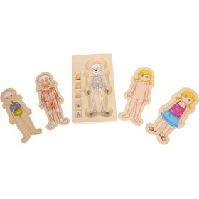Small Foot Puzzle de anatomie din lemn, Small foot by Legler