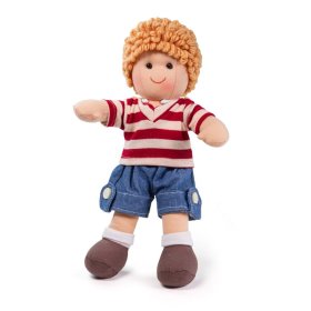 Bigjigs Toys Papusa de stofa Harry 28 cm, Bigjigs Toys