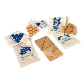 Set de puzzle din lemn Small Foot 4 buc în pungi, Small foot by Legler