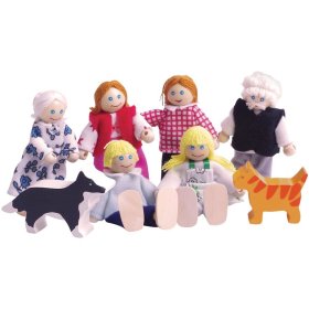 Set Casa de familie Bigjigs Toys, Bigjigs Toys