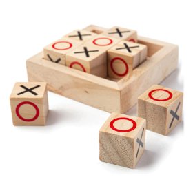 Bigjigs Toys Blocuri tic-tac-toe din lemn, Bigjigs Toys
