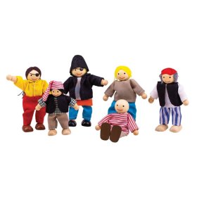 Bigjigs Toys Pirates Set 6 buc, Bigjigs Toys