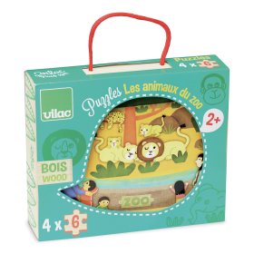 Vilac Puzzle din lemn Zoo, Vilac