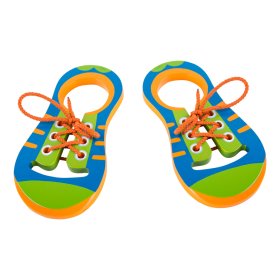 Joc de picior mic Leagă-ți șireturile O pereche de pantofi, Small foot by Legler