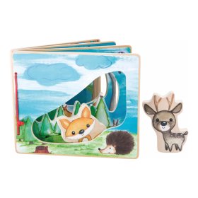 Joc interactiv de carte cu imagini din lemn Small Foot, small foot