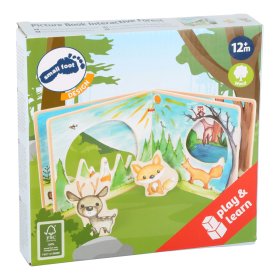 Joc interactiv de carte cu imagini din lemn Small Foot, Small foot by Legler