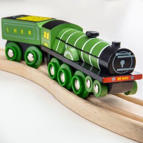 Bigjigs Rail Replică din lemn locomotivă Flying Scotsman, Bigjigs Rail
