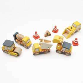 Le Toy Van Set de masini de constructii, Le Toy Van