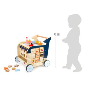 Small Foot Walker din lemn Balena, small foot