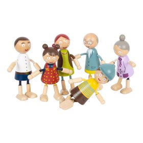 Little Foot Wooden Figures Family