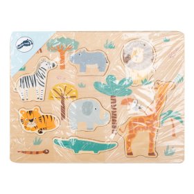 Small Foot Insert puzzle din lemn Safari, small foot