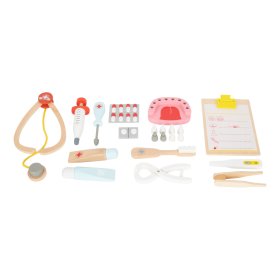 Small Foot Carcasă de medic pentru copii pentru stomatologi mici 2 în 1, small foot