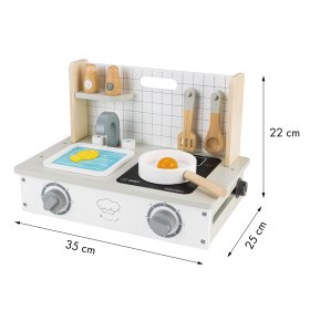 Mini bucatarie din lemn, EcoToys