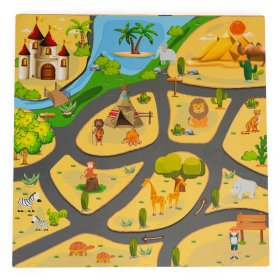 Covoraș de joacă pentru copii Safari, EcoToys
