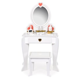 Masuta de toaleta pentru fete cu accesorii, EcoToys