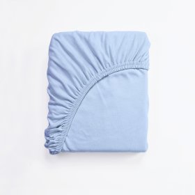 Cearceaf de pat bumbac 180x80 cm - albastru deschis