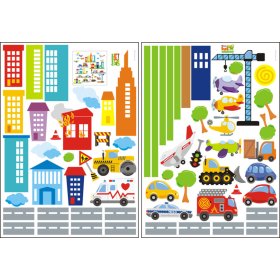 autocolante pe perete CITY
