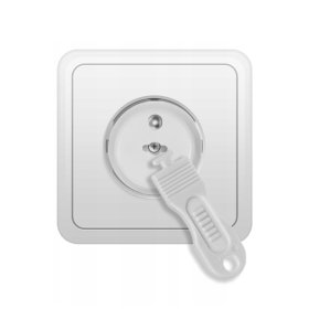 SIPO Huse de protectie pentru prize electrice, albe - 12 buc, Sipo