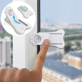 SIPO Sistem de blocare pentru copii pentru usi glisante - 2 buc, Sipo