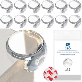 SIPO Set aparatoare de colt rotunde - 12 buc, Sipo