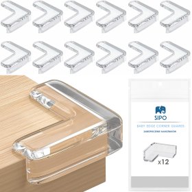 SIPO Set de protectoare din silicon in forma de L - 12 buc, Sipo