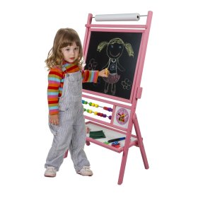 Tabla magnetica pentru copii roz, 3Toys.com