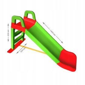 Diapozitiv pentru copii Happy 140 cm - verde-roșu, Mabel