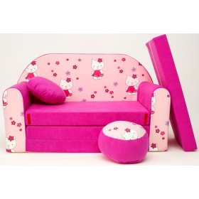 autumn second hand Practical Canapea extensibilă pentru copii Hello Kitty - banaby.ro