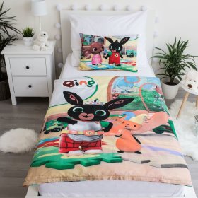 Lenjerie de pat copii Bing 100 x 135 cm + 40 x 60 cm, Sweet Home, Bing