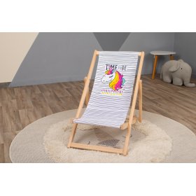 Scaun de plaja pentru copii Unicorn