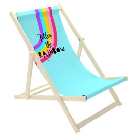 Scaun de plaja pentru copii Rainbow, Chill Outdoor