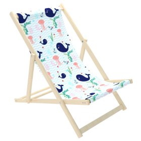 Scaun de plaja pentru copii Balene si meduze, Chill Outdoor