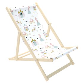 Scaun de plaja pentru copii Printesa si lacat, Chill Outdoor
